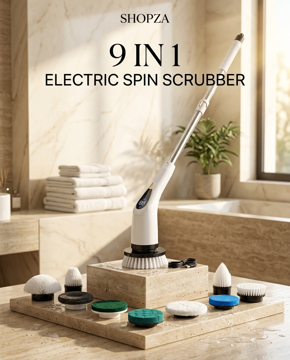 9 in 1 Electric Spin Scrubber