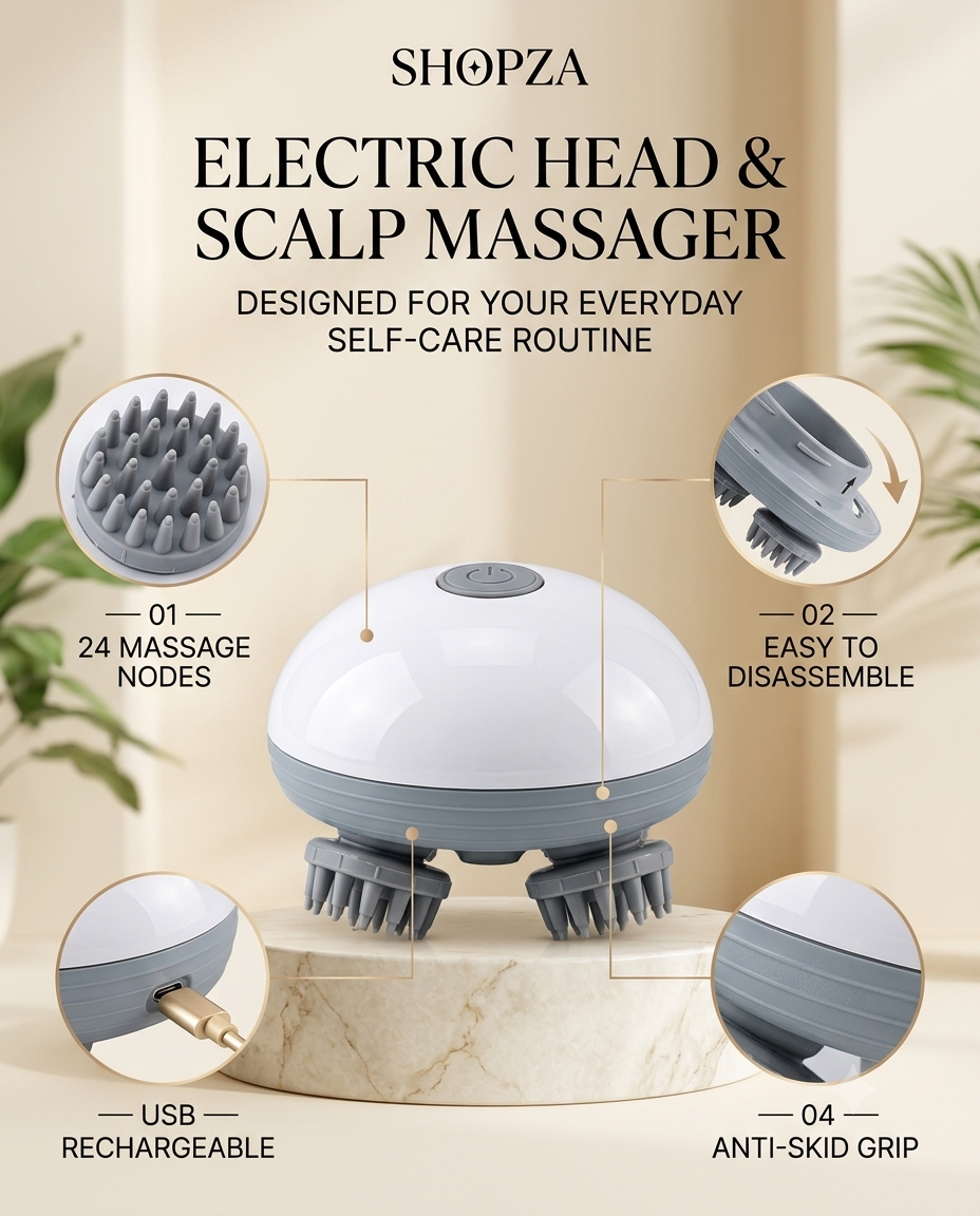 Electric Head & Scalp Massager