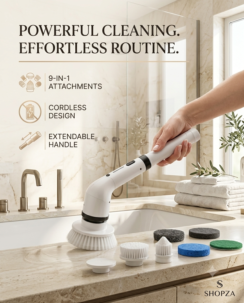 9 in 1 Electric Spin Scrubber